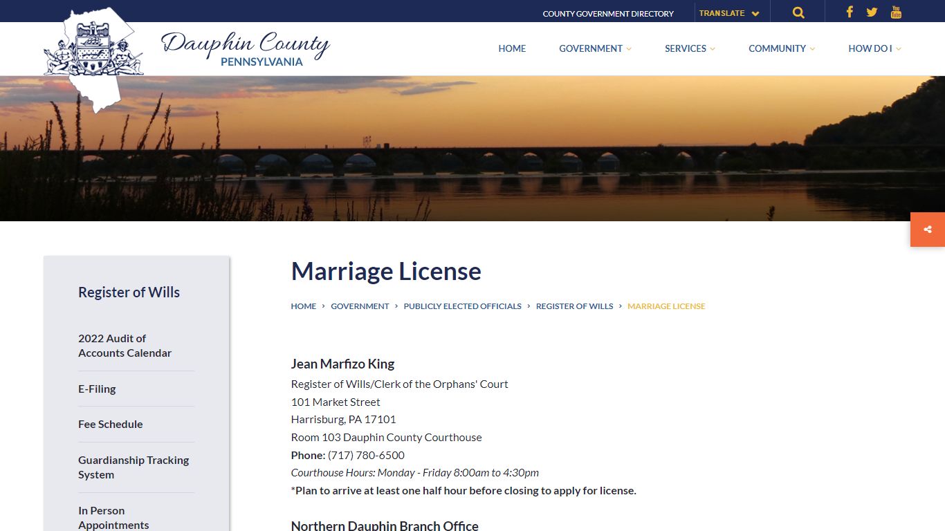 Marriage License - Dauphin County, Pennsylvania